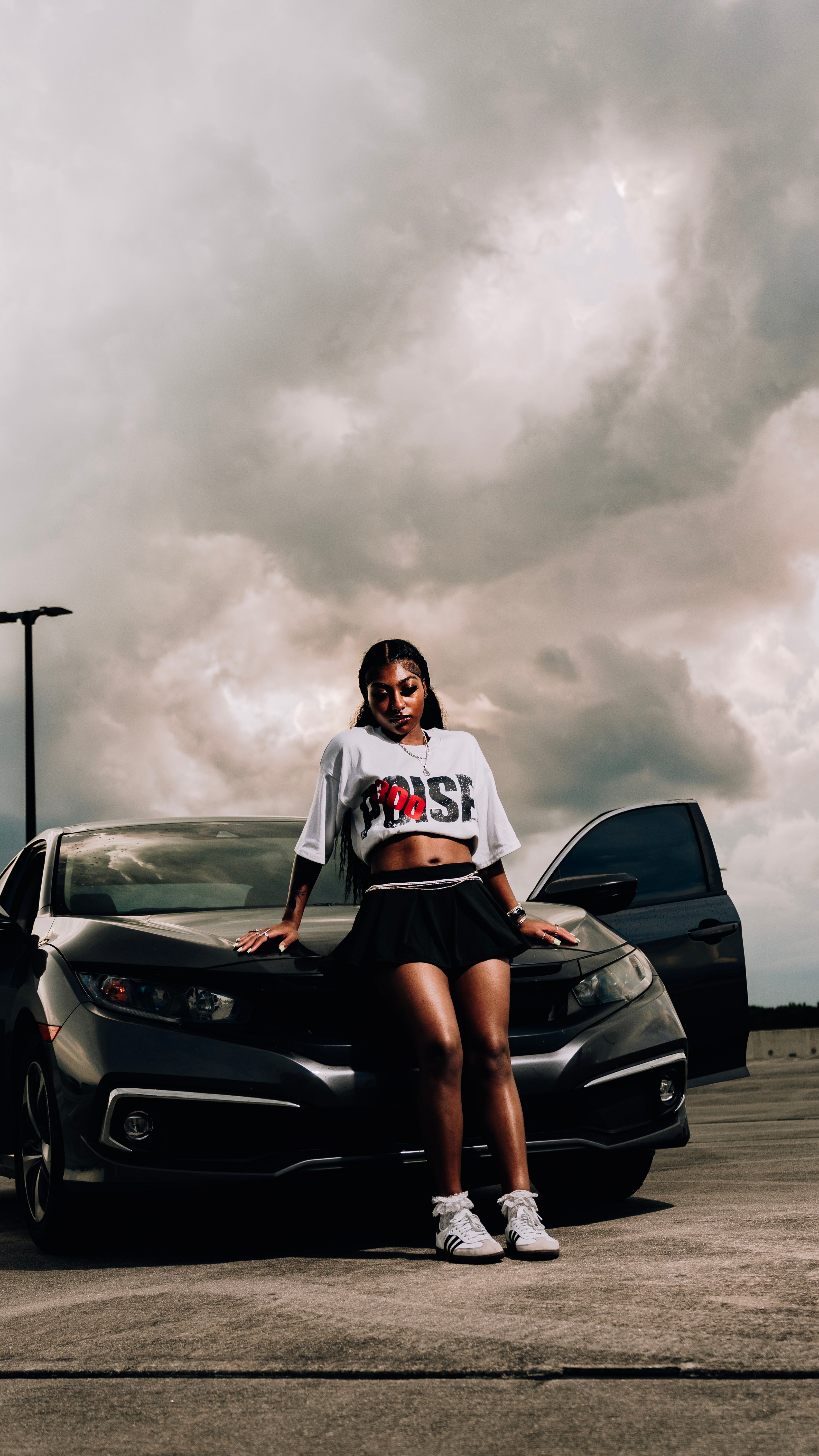 Targeted Tee Black – Casual Streetwear T-Shirt – Poised